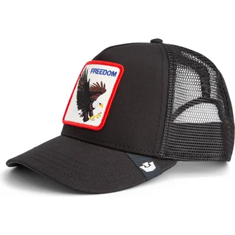 Petten gebogen zwart snapback Freedom The Farm van Goorin Bros.