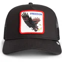 petten-gebogen-zwart-snapback-freedom-the-farm-van-goorin-bros