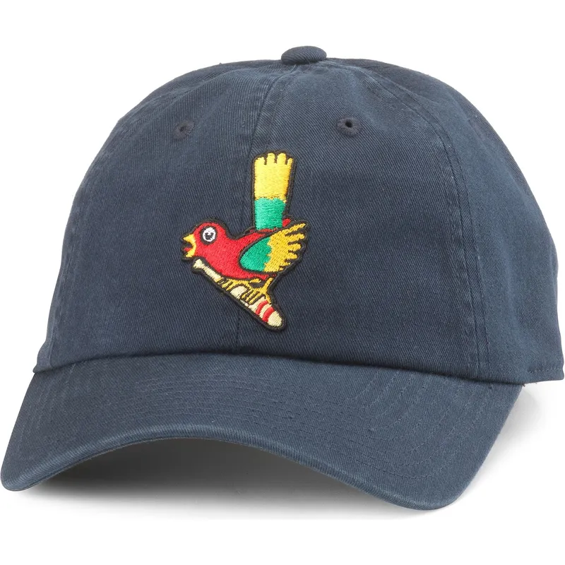 petten-gebogen-marineblauw-verstelbare-band-ballpark-van-fukuoka-daiei-hawks-mlb-van-american-needle