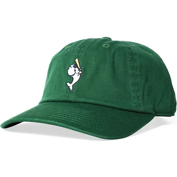Cappellino curvo verde regolabile Ballpark di Yokohama Whales MLB di American Needle