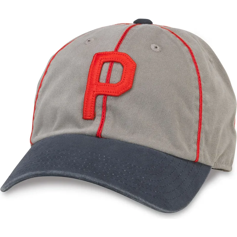 petten-gebogen-grijs-verstelbaar-archive-van-portland-beavers-milb-van-american-needle