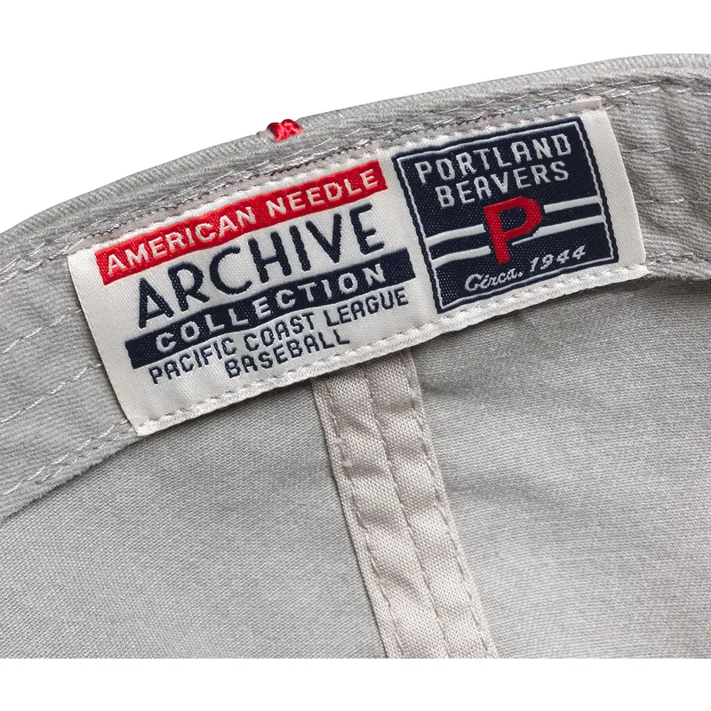 graue-verstellbare-curved-cap-archive-der-portland-beavers-milb-von-american-needle