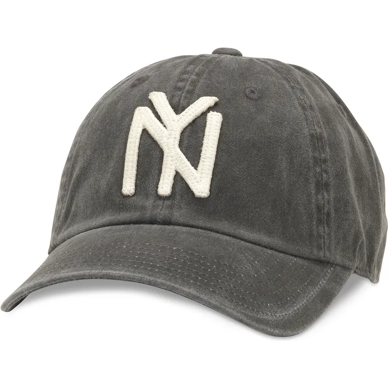 schwarze-verstellbare-curved-cap-archive-der-new-york-black-yankees-mlb-von-american-needle