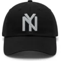 petten-gebogen-zwart-verstelbare-band-ballpark-van-new-york-black-yankees-mlb-van-american-needle