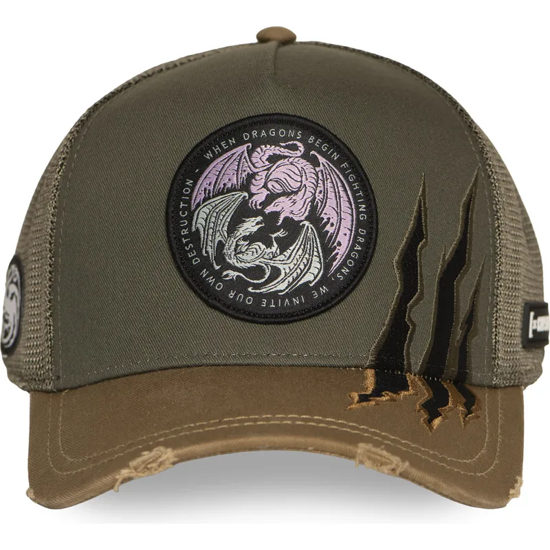 petten-gebogen-groen-snapback-casa-targaryen-hod2-drab-juego-huis-targaryen-game-of-thrones-van-capslab