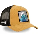 cappellino-trucker-marrone-e-nero-puffo-tuttofare-smu-handy-i-puffi-di-capslab