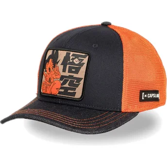 Petten gebogen blauw snapback DB6 KID Son Goku Dragon Ball van Capslab