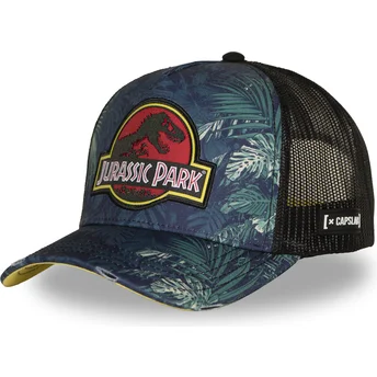 Petten gebogen marineblauw snapback Jurassic Park van Capslab