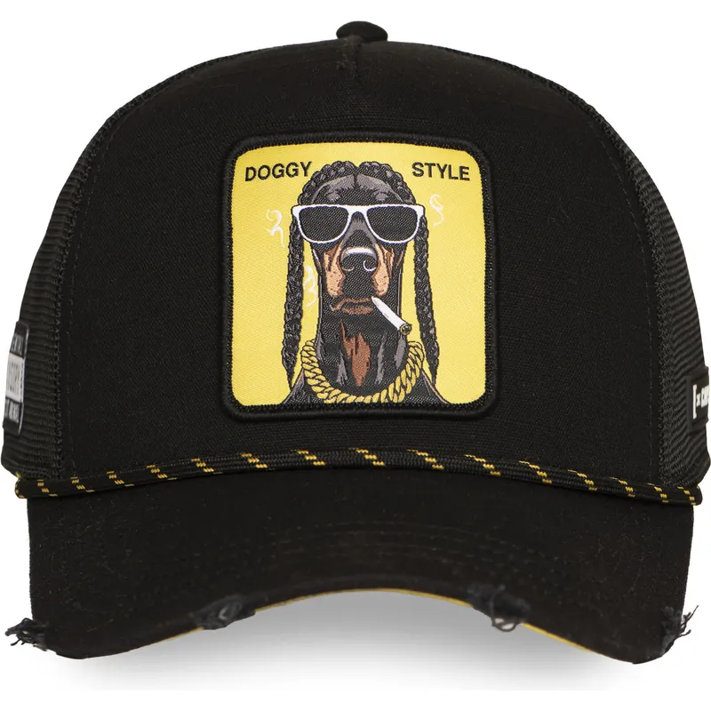 petten-gebogen-zwart-snapback-hip-hop-dogz-van-capslab