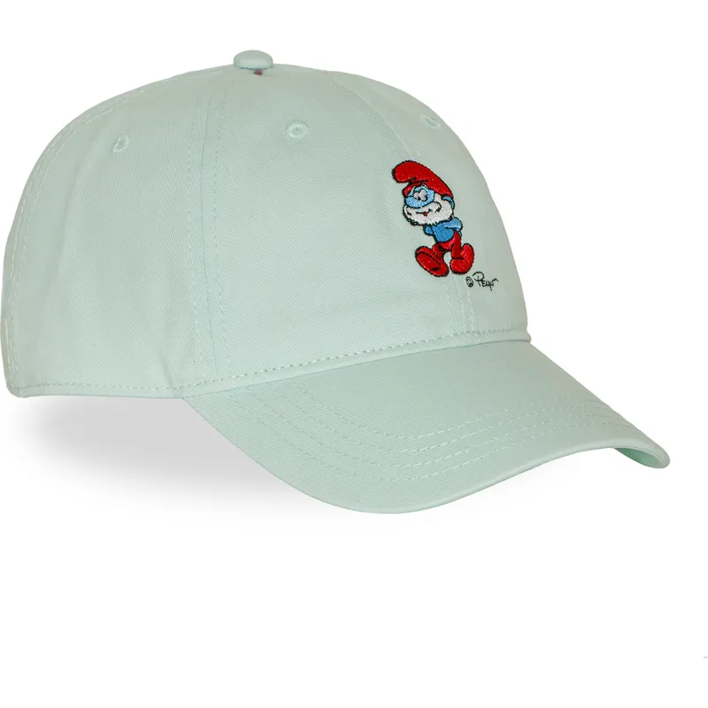 petten-gebogen-groen-verstelbare-band-grote-smurf-de-smurfen-van-capslab