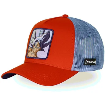 Petten gebogen oranje snapback Ultra Instinct DBS8 ULTB Son Goku Dragon Ball van Capslab