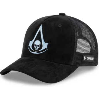 Petten gebogen zwart snapback ASC3 BLAB Assassin's Creed van Capslab
