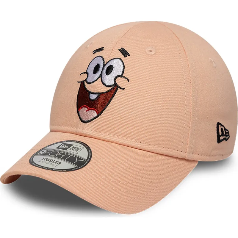 cappellino-curvo-rosa-regolabile-per-bambino-9forty-face-di-patrick-stella-spongebob-di-new-era