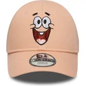 petten-gebogen-roze-verstelbare-band-voor-kinderen-9forty-face-van-patricio-estrella-bob-esponja-van-new-era