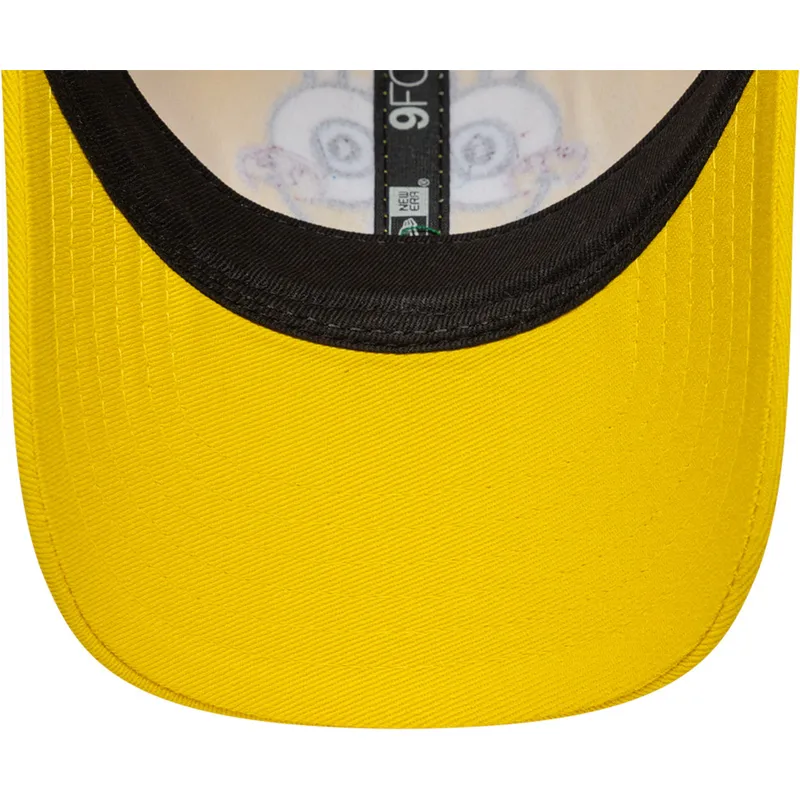 petten-gebogen-geel-verstelbaar-voor-kinderen-9forty-face-van-spongebob-van-new-era