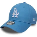 petten-gebogen-blauw-verstelbaar-voor-kinderen-9forty-essential-van-los-angeles-dodgers-mlb-van-new-era