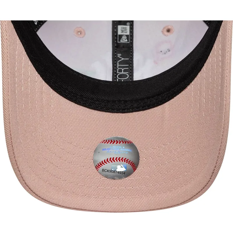 cappellino-curvo-rosa-regolabile-per-bambino-9forty-summer-icon-dei-new-york-yankees-mlb-di-new-era