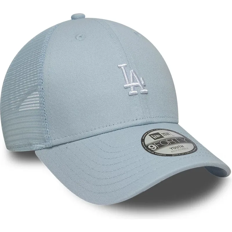 petten-gebogen-blauw-verstelbare-band-voor-kinderen-9forty-homefield-van-los-angeles-dodgers-mlb-van-new-era