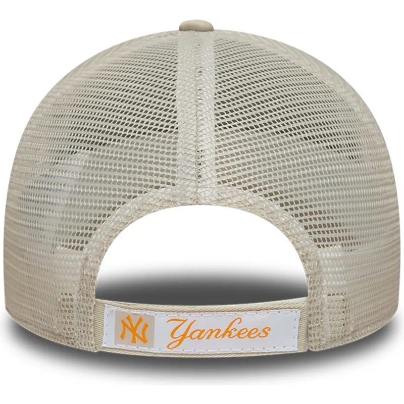petten-gebogen-beige-verstelbare-band-voor-kinderen-9forty-homefield-van-new-york-yankees-mlb-van-new-era