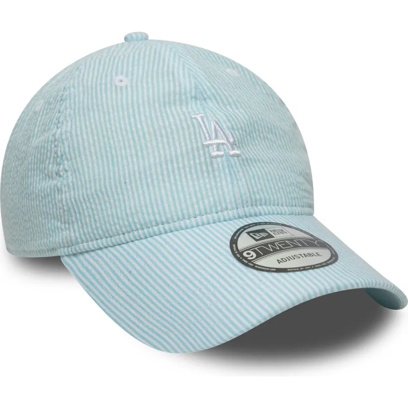 gorra-curva-azul-ajustable-9twenty-seersucker-de-los-angeles-dodgers-mlb-de-new-era