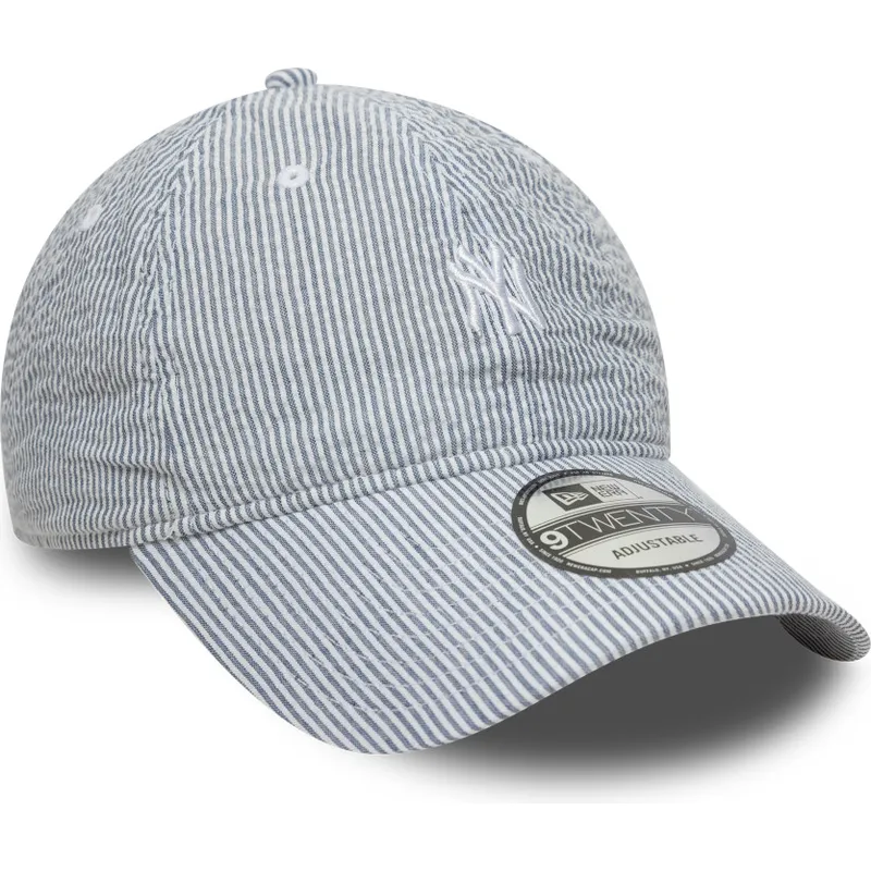 gorra-curva-azul-marino-ajustable-9twenty-seersucker-de-new-york-yankees-mlb-de-new-era