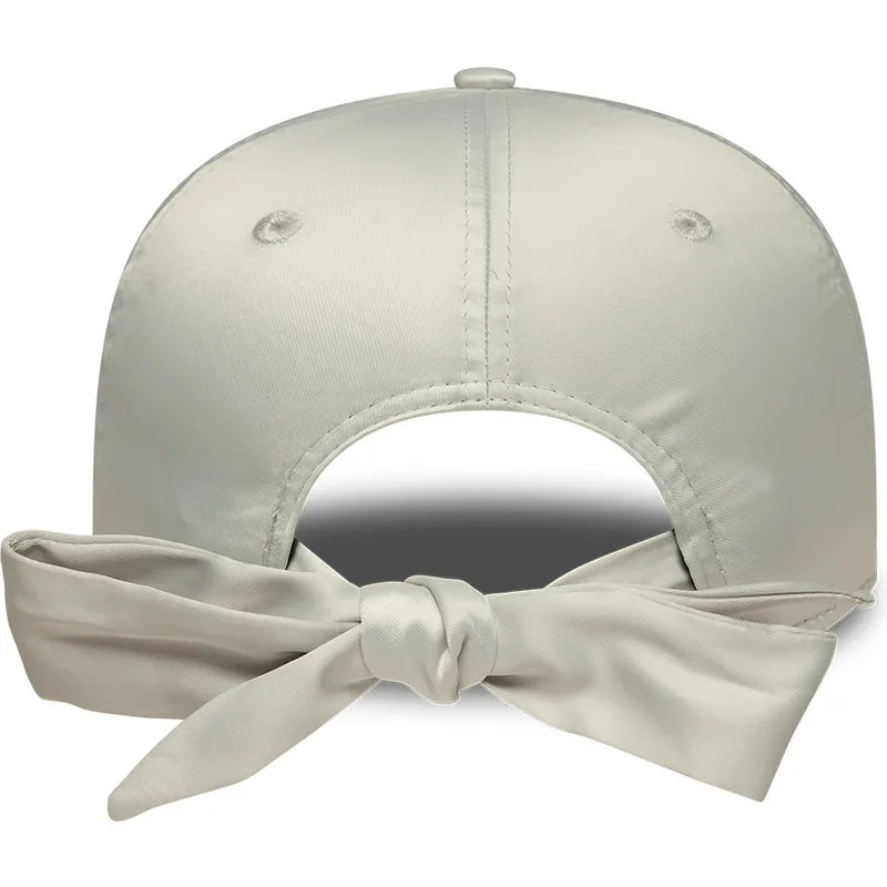 petten-gebogen-groen-verstelbaar-9forty-bow-back-satin-van-new-york-yankees-mlb-van-new-era