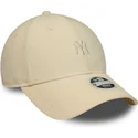 petten-gebogen-beige-verstelbare-band-9forty-mini-cord-van-new-york-yankees-mlb-van-new-era