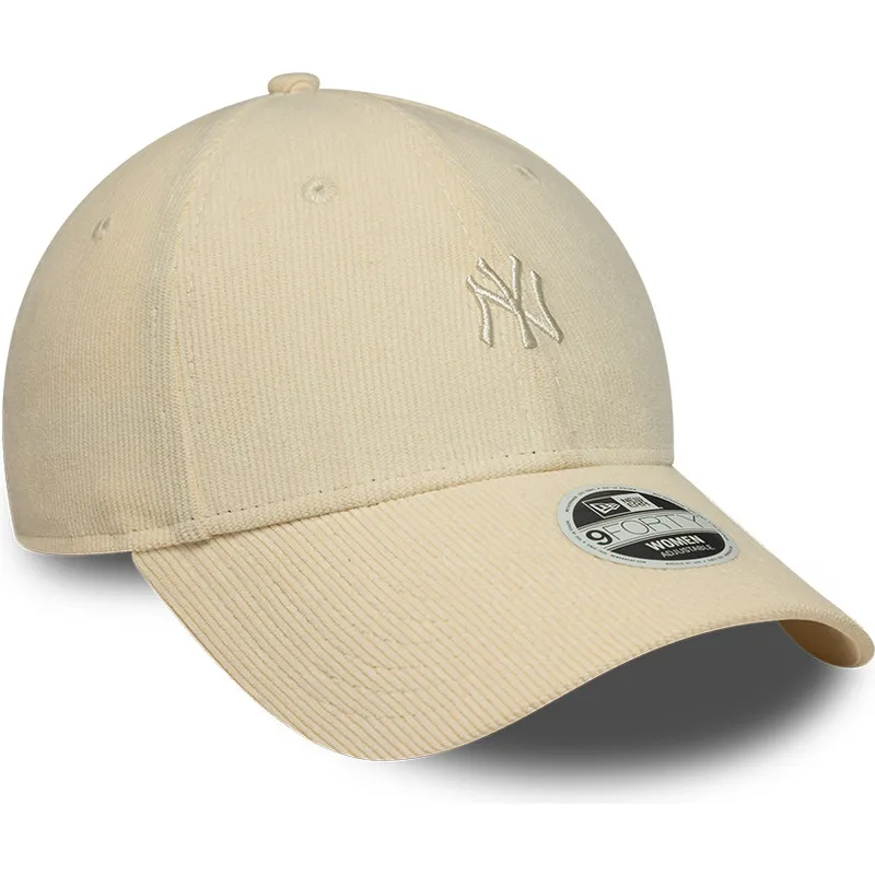 bojd-beige-justerbar-keps-for-dam-9forty-mini-cord-fran-new-york-yankees-mlb-av-new-era