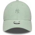 gron-kurvad-justerbar-keps-for-dam-9forty-mini-cord-fran-new-york-yankees-mlb-av-new-era