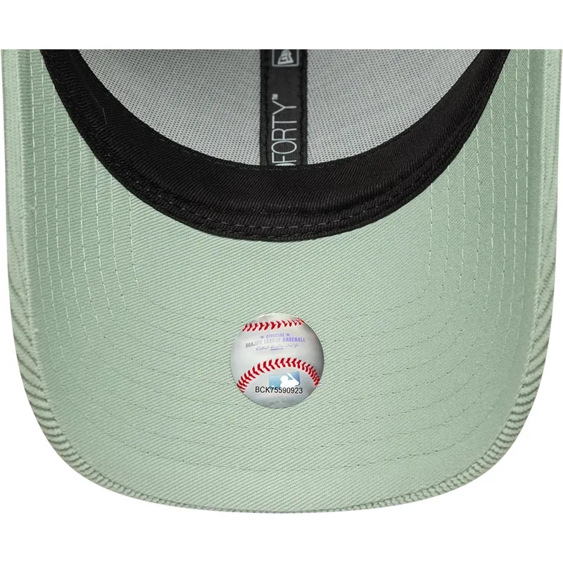 petten-gebogen-groen-verstelbare-band-9forty-mini-cord-van-new-york-yankees-mlb-van-new-era