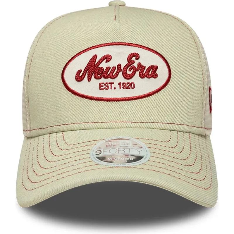 petten-gebogen-beige-snapback-9forty-m-crown-van-new-era petten-gebogen-beige-snapback-9forty-m-crown-van-new-era