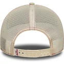beige-trucker-cap-fur-damen-9forty-m-crown-a-frame-von-new-era