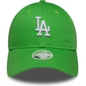 petten-gebogen-groen-verstelbare-band-9twenty-league-essential-midi-van-los-angeles-dodgers-mlb-van-new-era