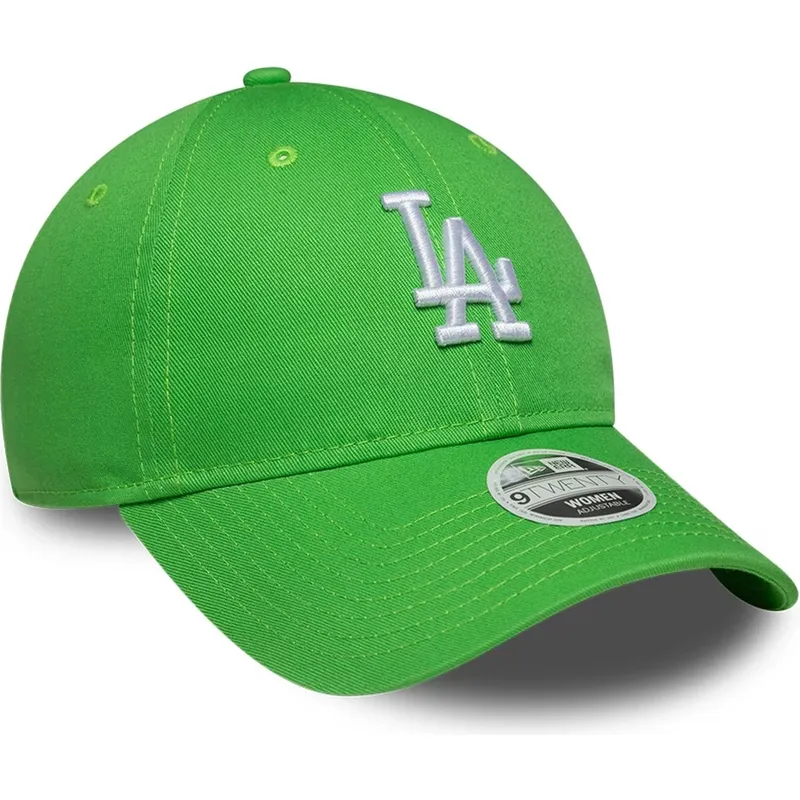 gorra-curva-verde-ajustable-para-mujer-9twenty-league-essential-midi-de-los-angeles-dodgers-mlb-de-new-era