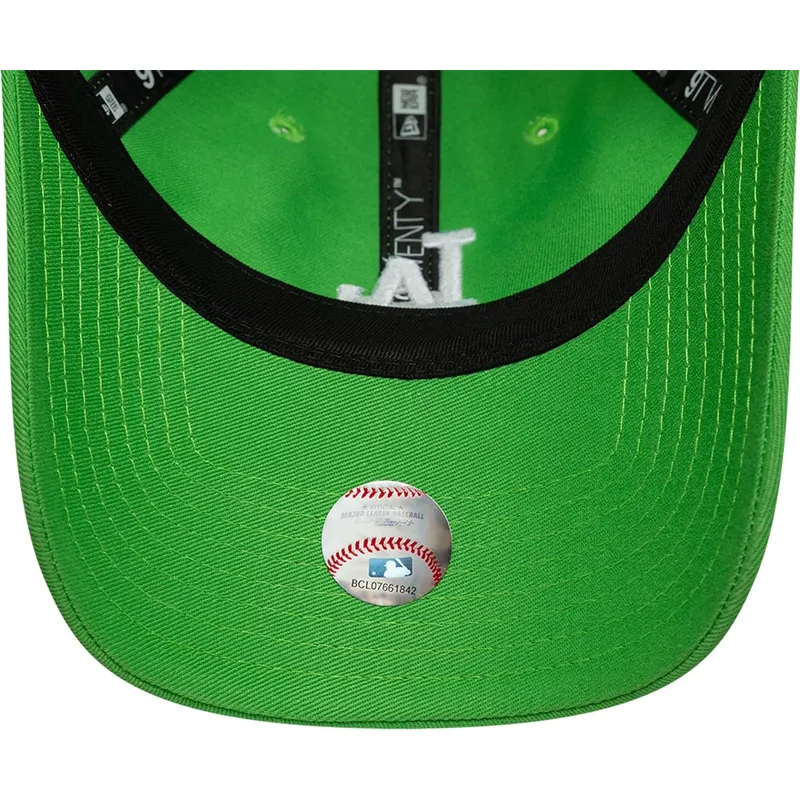 petten-gebogen-groen-verstelbare-band-9twenty-league-essential-midi-van-los-angeles-dodgers-mlb-van-new-era