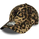 petten-gebogen-luipaard-verstelbare-band-negro-9twenty-leopard-van-new-york-yankees-mlb-van-new-era