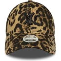 petten-gebogen-luipaard-verstelbare-band-negro-9twenty-leopard-van-new-york-yankees-mlb-van-new-era