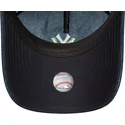 marineblaue-gebogene-verstellbare-damen-kappe-9twenty-a-frame-denim-der-new-york-yankees-mlb-von-new-era