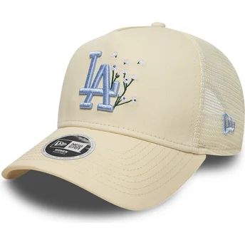 Beige Trucker Cap mit blauem Logo für Damen 9FORTY A...