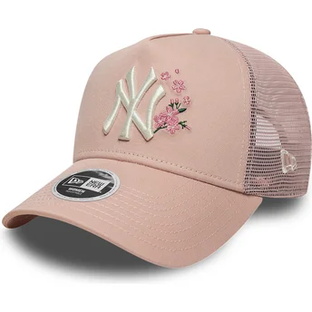 Petten gebogen roze snapback 9FORTY A Frame Floral van...
