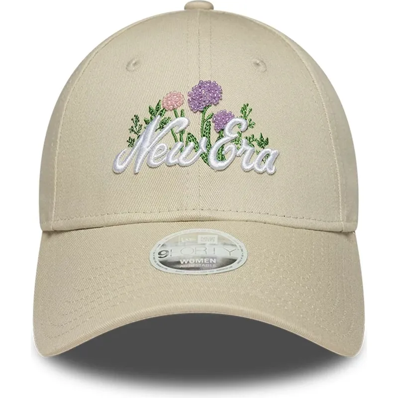 gorra-curva-beige-ajustable-para-mujer-9forty-beaded-de-new-era