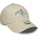 petten-gebogen-beige-verstelbare-band-9forty-beaded-van-new-era