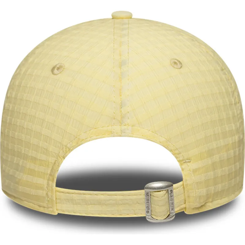 petten-gebogen-geel-verstelbaar-9twenty-seersucker-van-new-york-yankees-mlb-van-new-era