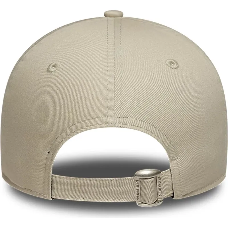 petten-gebogen-beige-verstelbare-band-9forty-league-essential-van-los-angeles-dodgers-mlb-van-new-era