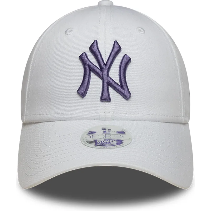 petten-gebogen-wit-verstelbare-band-9forty-league-essential-van-new-york-yankees-mlb-van-new-era