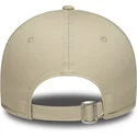 beige-verstellbare-curved-cap-fur-damen-9forty-metallic-der-new-york-yankees-mlb-von-new-era