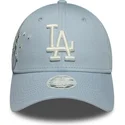 petten-gebogen-blauw-verstelbaar-9forty-floral-icon-van-los-angeles-dodgers-mlb-van-new-era