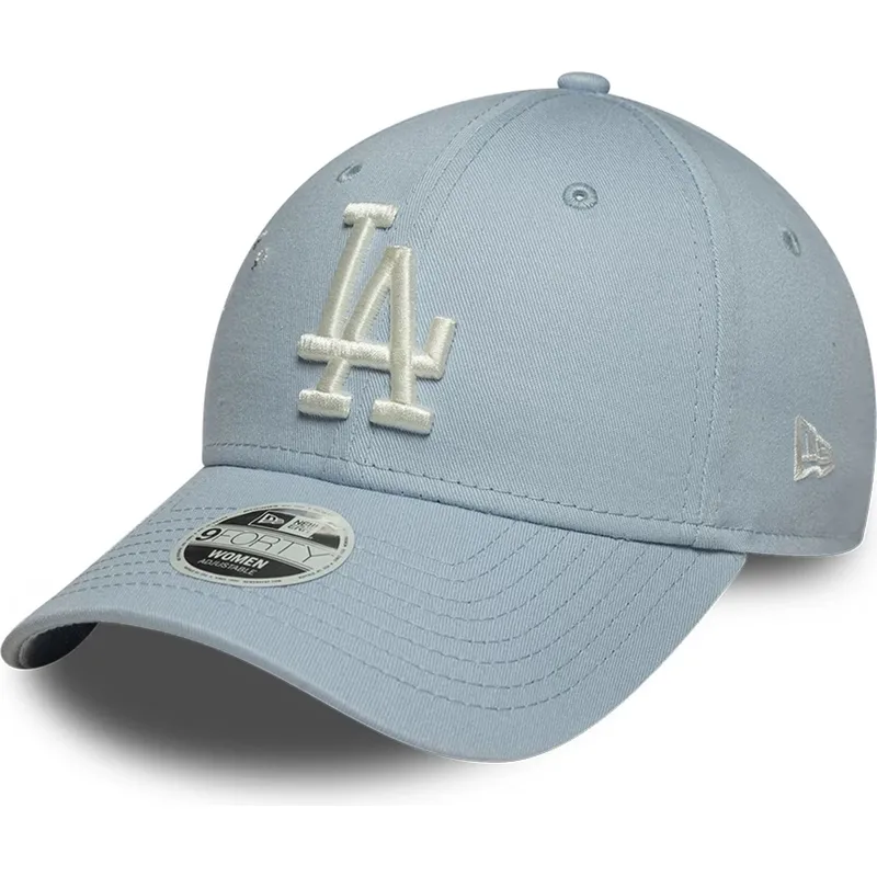 petten-gebogen-blauw-verstelbaar-9forty-floral-icon-van-los-angeles-dodgers-mlb-van-new-era