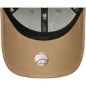 petten-gebogen-bruin-verstelbare-band-9forty-linen-van-los-angeles-dodgers-mlb-van-new-era
