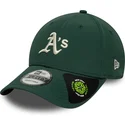 petten-gebogen-groen-verstelbare-band-9forty-recycled-midi-van-oakland-athletics-mlb-van-new-era